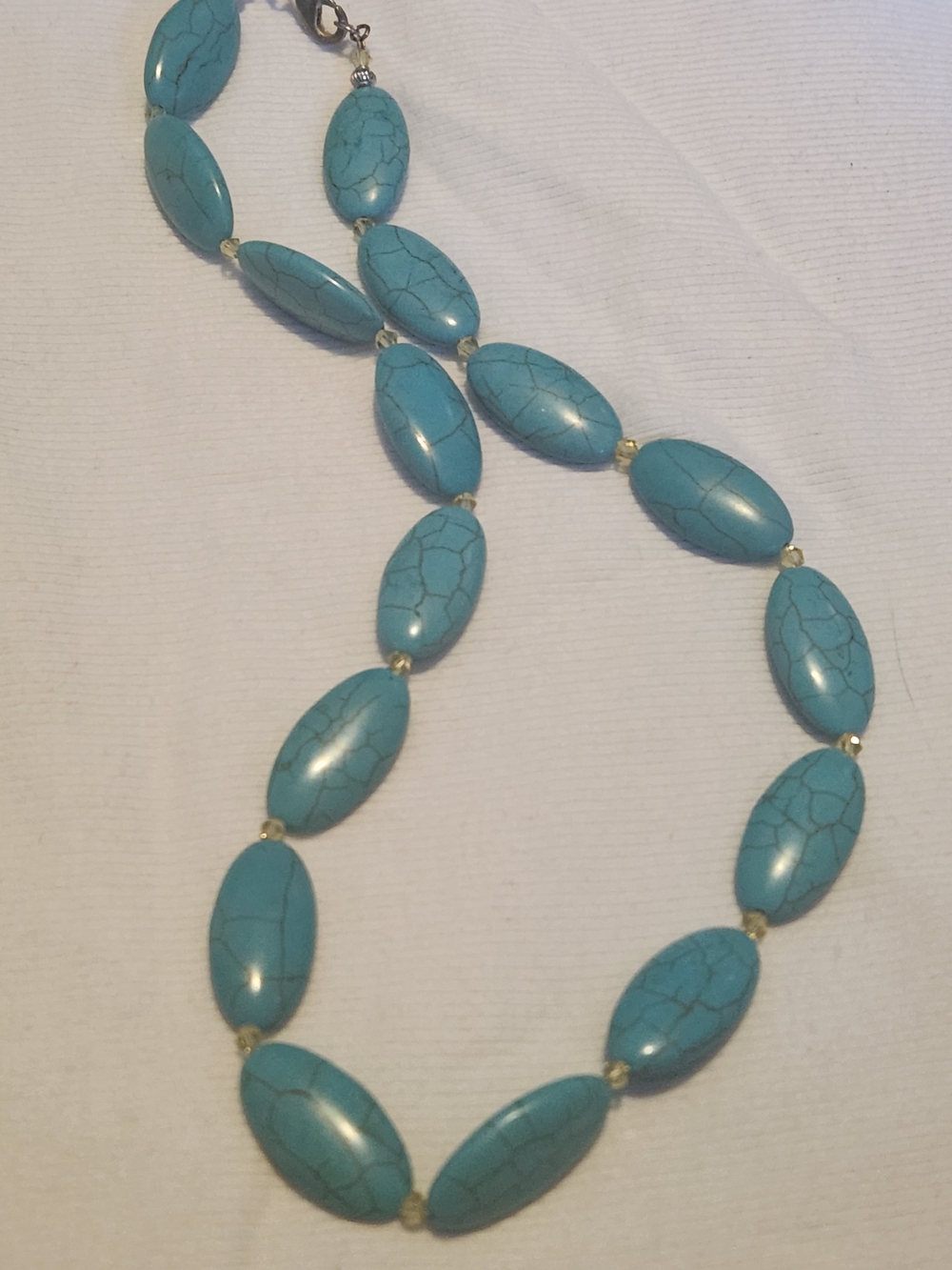 Turquoise Beaded Statement Necklace - Elegant Blue Fashion Jewelry